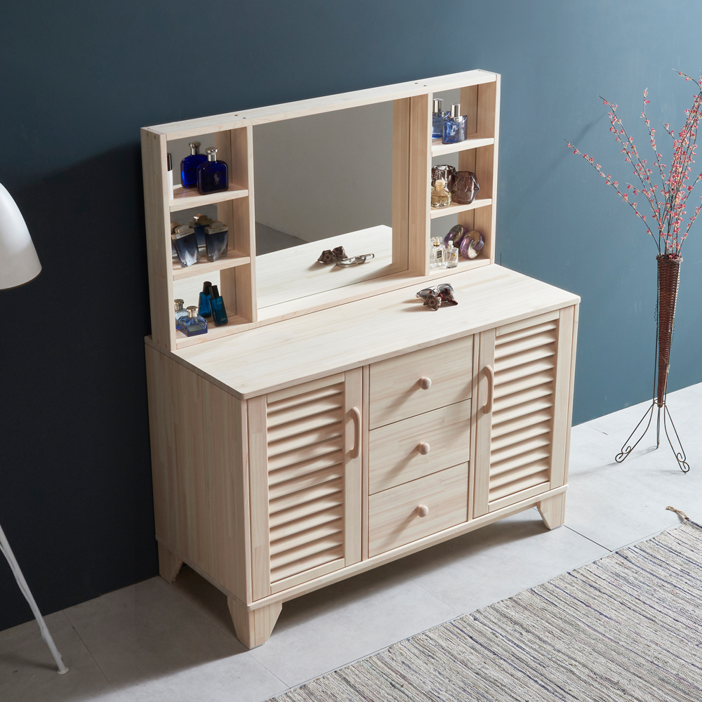 [케이컴퍼니] 리얼트리, 편백나무 원목 1200서랍장화장대