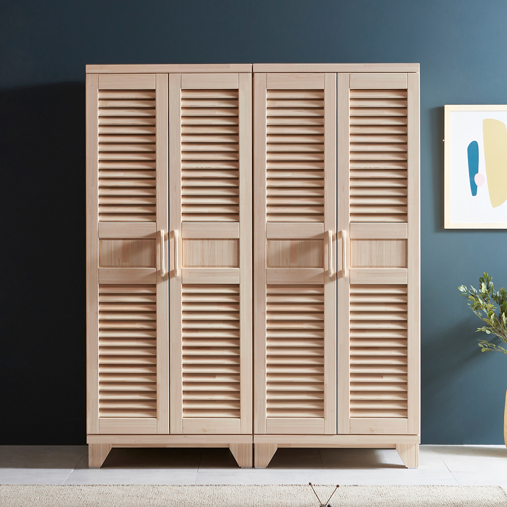 [케이컴퍼니] 리얼트리, 편백나무 원목갤러리 1600장롱세트DD