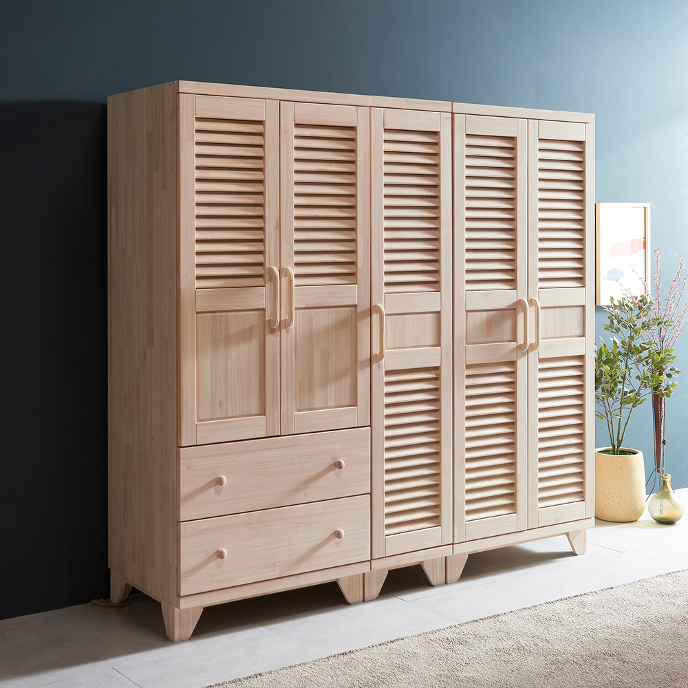 [케이컴퍼니] 리얼트리, 편백나무 원목갤러리 2000장롱세트DDC