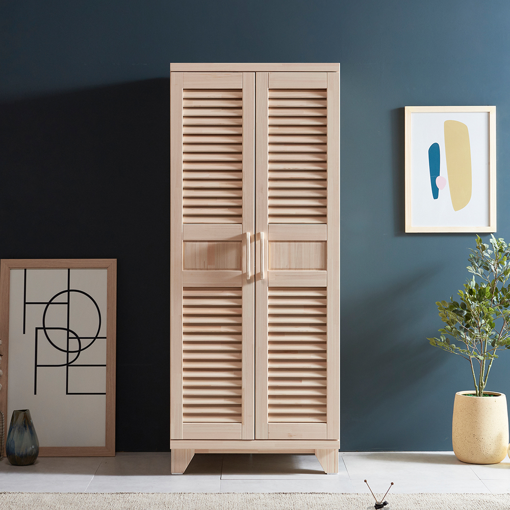 [케이컴퍼니] 리얼트리, 편백나무 원목갤러리 800옷장 (옷장,이불장)