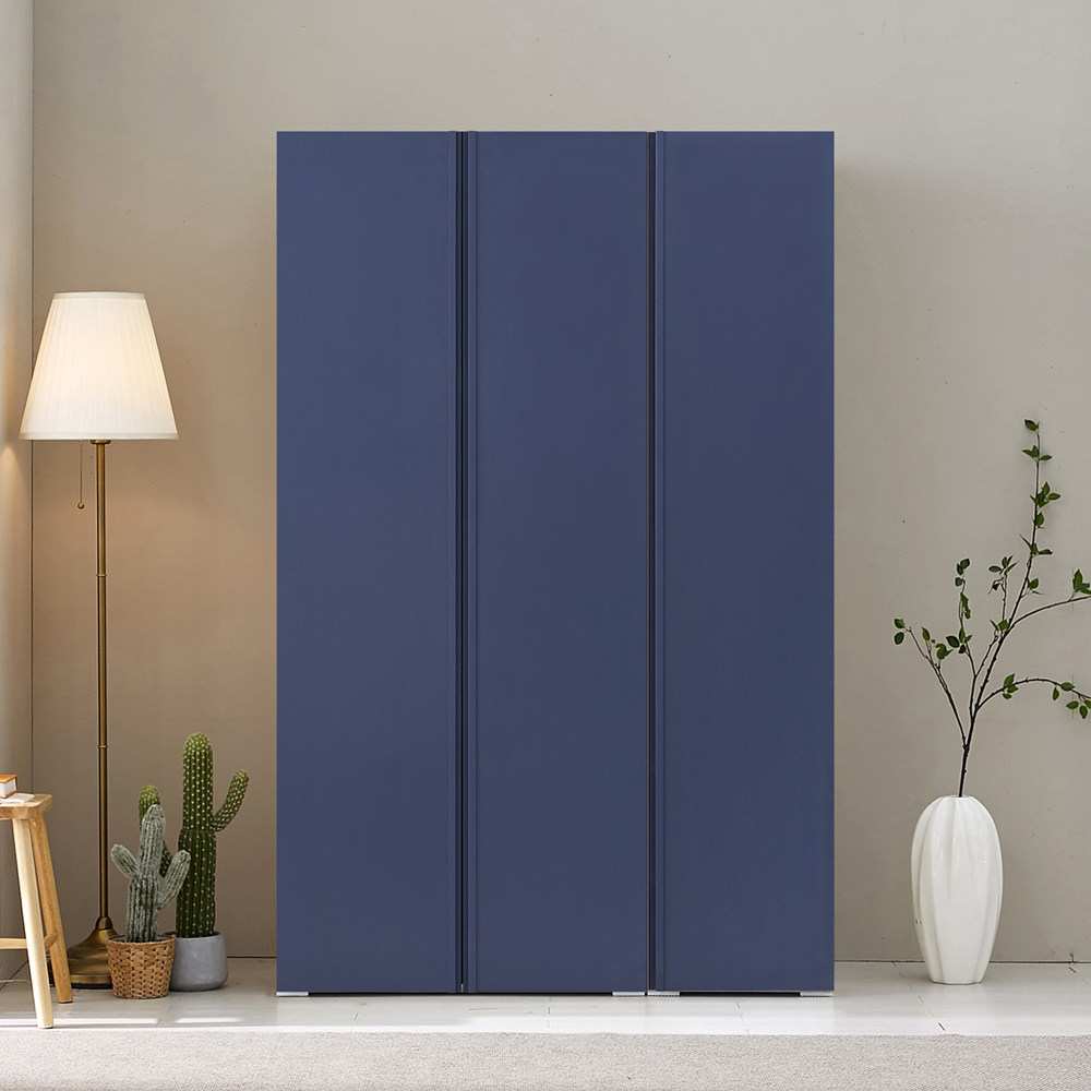 [케이컴퍼니] LPM 심플비1200옷장세트DDS (옷장,이불장+400도어선반장)